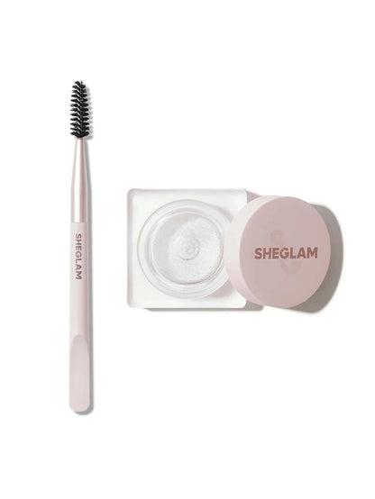 SHEGLAM Set Me Up Brow Hold Eyebrow Gel – Lang anhaltendes, wasserfestes, wischfestes Augenbrauenwachs – Crystal Clear