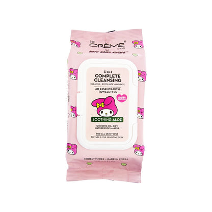 My Melody 3-in-1 Complete Cleansing Essence-reiche Tücher - Glättendes Aloe