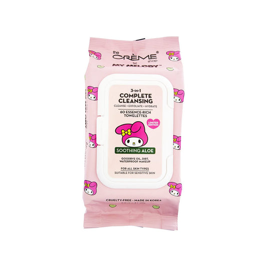 My Melody 3-in-1 Complete Cleansing Essence-reiche Tücher - Glättendes Aloe