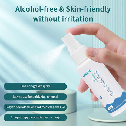 Medizinischer Klebstoffentferner Spray - 30 ml. Sanfter Ostomie-Klebstoffentferner: Kleberentferner für Haut, Stoma, Brustprothese, Klebeband