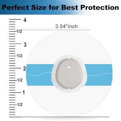 Kuruyo 60er-Pack Dexcom G7 Overpatches, wasserdichte Stelo Haftpflaster G7 Overpatch transparente vollständige Sensorabdeckungen ohne Loch, latexfrei & hypoallergen, schweißbeständig, 15 Tage haltbar