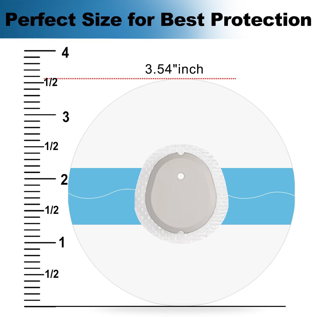 Kuruyo 60er-Pack Dexcom G7 Overpatches, wasserdichte Stelo Haftpflaster G7 Overpatch transparente vollständige Sensorabdeckungen ohne Loch, latexfrei & hypoallergen, schweißbeständig, 15 Tage haltbar