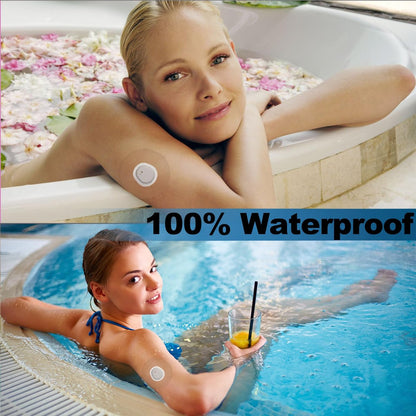 Kuruyo 60er-Pack Dexcom G7 Overpatches, wasserdichte Stelo Haftpflaster G7 Overpatch transparente vollständige Sensorabdeckungen ohne Loch, latexfrei & hypoallergen, schweißbeständig, 15 Tage haltbar