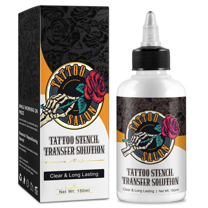 Tattoo Stencil Transfer Gel Lösung, 150ml - Professionelles Stencil Gel für saubere & langanhaltende Tattoo-Schablonen
