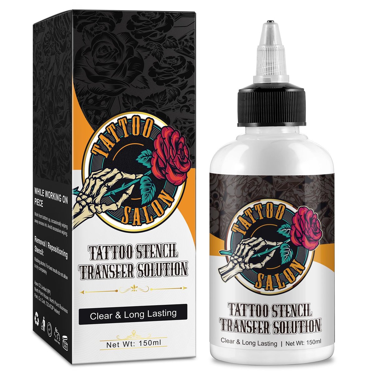 Tattoo Stencil Transfer Gel Lösung, 150ml - Professionelles Stencil Gel für saubere & langanhaltende Tattoo-Schablonen