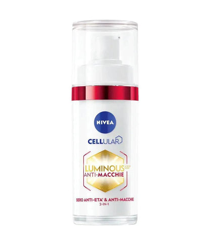 NIVEA Cellular Luminous630 Anti-Spot & Anti-Age Face Serum 30 ml – Für einen strahlenderen, ebenmäßigeren Teint und verbesserte Hautausstrahlung mit feuchtigkeitsspendender, festigender Formel für alle Hauttypen