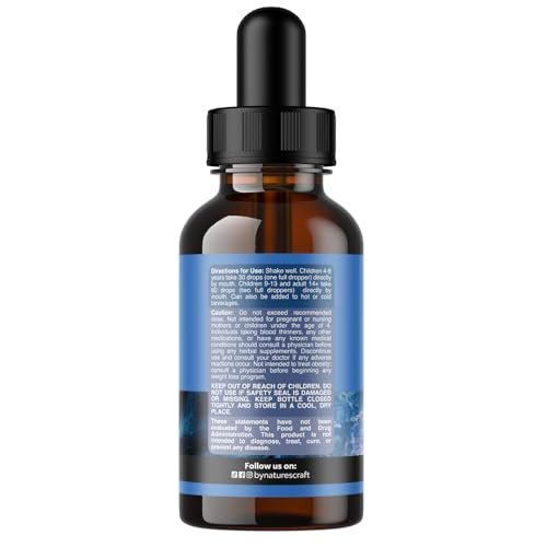 Hochdosierte L-Theanin Liquid Drops – Nootropikum Fokus Ergänzung mit L Theanin 200mg pro Portion und Kamillenextrakt für Erwachsene und Kinder Entspannung und Fokus – 60 ml