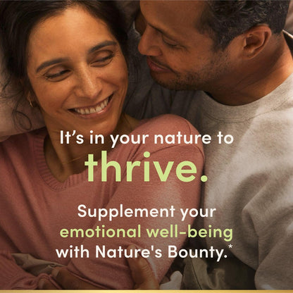 Nature's Bounty Stress Relief, Ashwagandha KSM-66, Unterstützt gelegentlichen Stressabbau, Nahrungsergänzungsmittel, 2 Tabletten täglich, Vegetarische Tabletten, Glutenfrei, 90 Stück