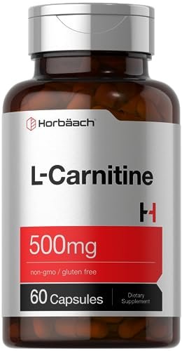 Horbäach L-Carnitin Kapseln 500 mg | 60 Kapseln | als L-Carnitin L-Tartrat | Non-GMO & Glutenfrei