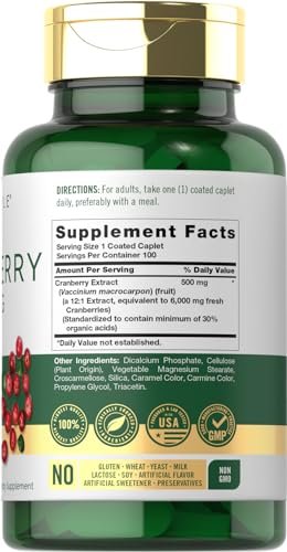 Carlyle Cranberry Kapseln | 100 Kapseln | Nicht-GVO, Glutenfrei für Männer & Frauen