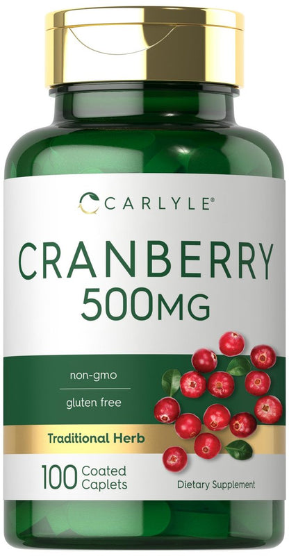 Carlyle Cranberry Kapseln | 100 Kapseln | Nicht-GVO, Glutenfrei für Männer & Frauen
