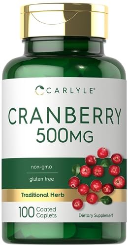 Carlyle Cranberry Kapseln | 100 Kapseln | Nicht-GVO, Glutenfrei für Männer & Frauen