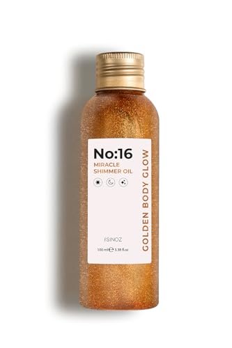 Sinoz No:16 Miracle Shimmer Oil – 16 natürliche Öle für goldenen Glanz auf Haut und Haar, leicht & nicht fettend, 100 ml