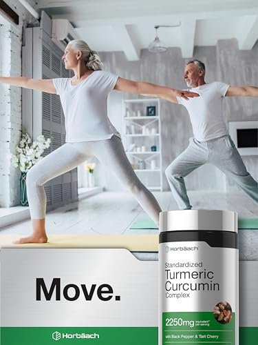 Horbäach Kurkuma Curcumin Komplex | 180 Kapseln | mit Schwarzem Pfeffer & Sauerkirsche | Nicht-GVO & Glutenfrei