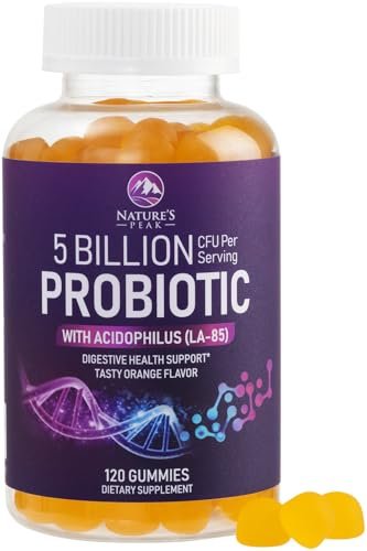 Probiotische Gummibärchen – 6 Premium-Probiotika-Stämme – Tägliches Probiotikum für die Darmgesundheit für Frauen, Männer & Teenager – Natürliche Unterstützung der Verdauung und des Immunsystems – 120 Gummibärchen