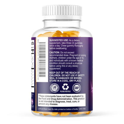 Probiotische Gummibärchen – 6 Premium-Probiotika-Stämme – Tägliches Probiotikum für die Darmgesundheit für Frauen, Männer & Teenager – Natürliche Unterstützung der Verdauung und des Immunsystems – 120 Gummibärchen