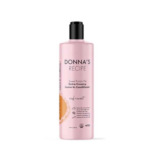 Donna's Recipe von Tabitha Brown – Süßkartoffel-Kuchen Extra-Cremiger Leave-In Conditioner – Tiefenfeuchtigkeit & Lockendefinition – Sulfatfrei – 236 ml