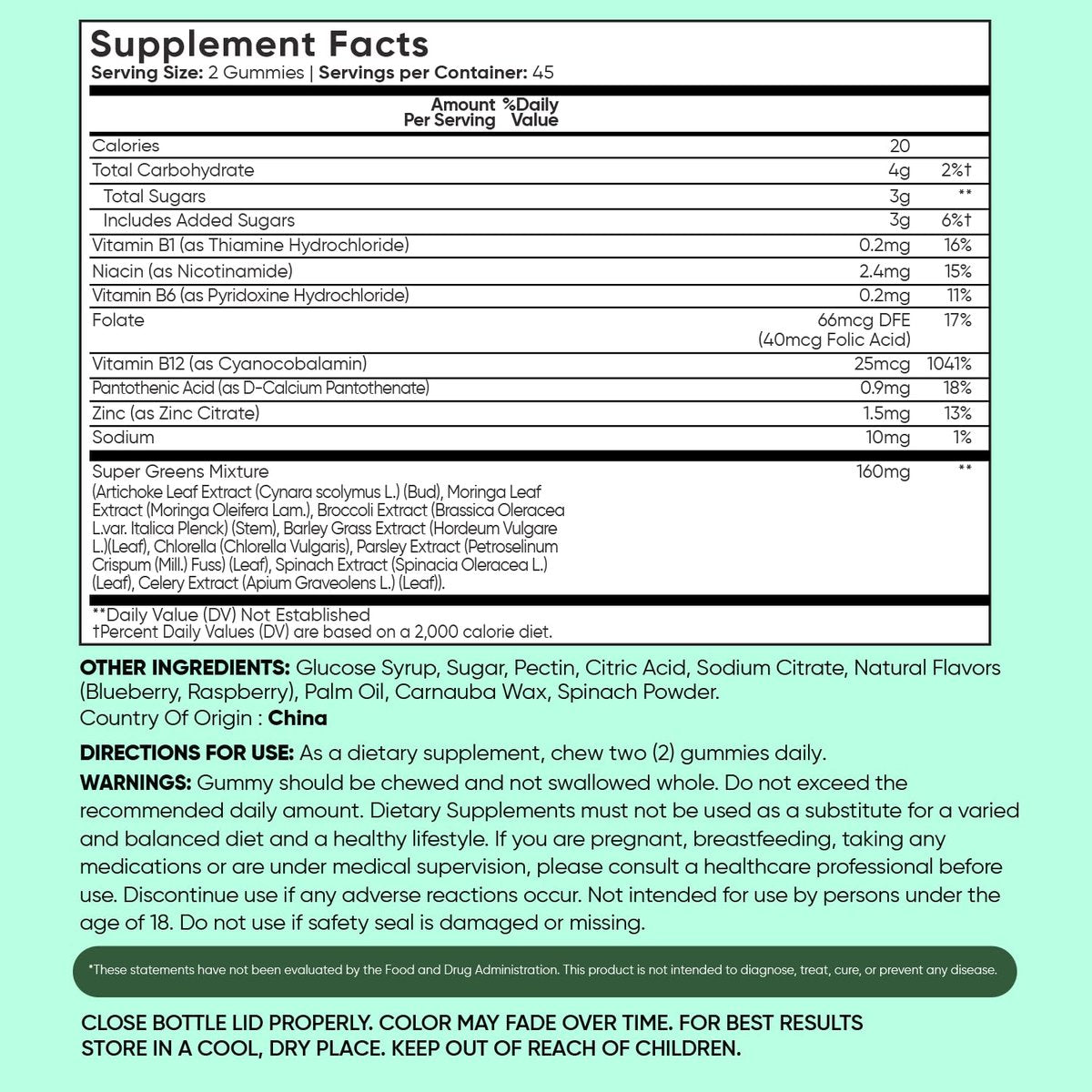 WeightWorld Super Greens Gummies – Energie, Immunität, Darm- & Verdauungsgesundheit – 45-Tage-Vorrat – Tägliche Grüne Nahrungsergänzung – Moringa, Brokkoli, Spinat + Vitamine & Mineralien – 90 Vegane Superfood-Gummis
