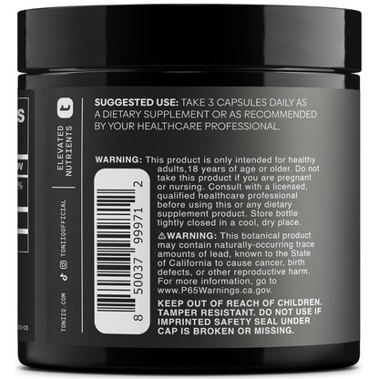 Toniiq 1500 mg Ultrahohe Reinheit Ca-AKG Kapseln - 99%+ hochreines und bioverfügbares Calcium-Alpha-Ketoglutarat - Calcium AKG Langlebigkeitsergänzung - 120 Ca-AKG vegetarische Kapseln