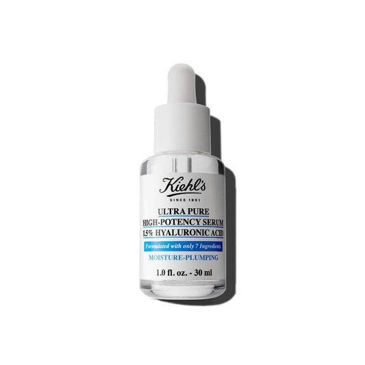 Kiehl's Ultra Pure Hochkonzentriertes 1,5% Hyaluronsäure Serum – Feuchtigkeitsspendendes Gesichtsserum für trockene Haut, sofortige Hydratation und polsternde Wirkung, alle Hauttypen, parfümfrei – 30 ml