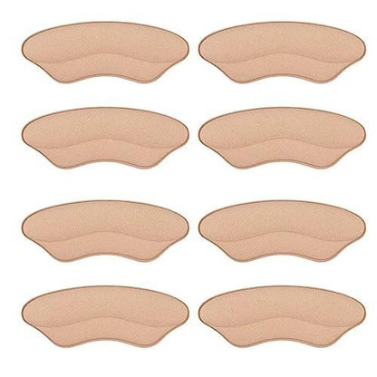 Fersenpolster für zu große Schuhe – Ferseneinlagen für Damen, Fersenhalter, Fersenschutz, Polster gegen Blasen und lockere Schuhe, Schaumstoff, Rosabraun, 4 Paare