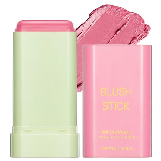 GMaxit Multi-Use Makeup Blush Stick – Beauty Solid Moisturizer, wasserfester natürlicher Nude-Make-up-Stick für Augen, Lippen & Wangen (1# Shy Pink)