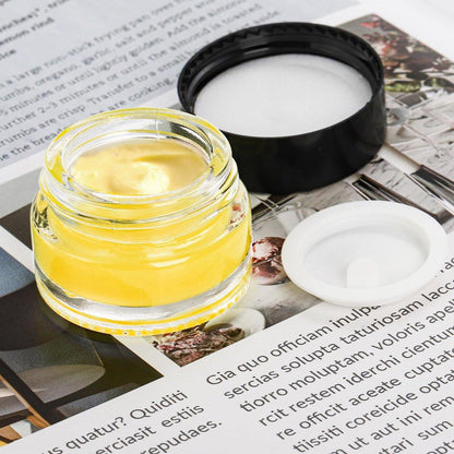 Coloch 90er-Pack 5 ml Glasprobenbehälter mit schwarzem Deckel, Mini-Glaskosmetikgläser mit Inneneinsatz, nachfüllbare kleine Glasgläser für Kosmetik, Lotion, Creme, Proben, Wachs, Hautpflege, Reisen