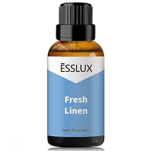 ESSLUX Fresh Linen Duftöl – Aromatherapie & sauberer Duft für Diffuser, Seife, Kerzen, Parfüm, 30 ml