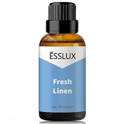 ESSLUX Fresh Linen Duftöl – Aromatherapie & sauberer Duft für Diffuser, Seife, Kerzen, Parfüm, 30 ml