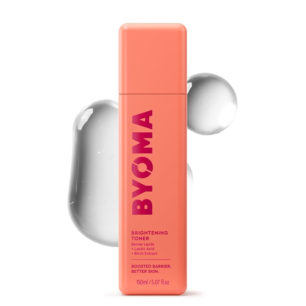 BYOMA Brightening Toner – Sanft exfolierendes & feuchtigkeitsspendendes Gesichtswasser mit Lipiden & Milchsäure – Alkoholfrei für die Barriere-Reparatur – 150 ml