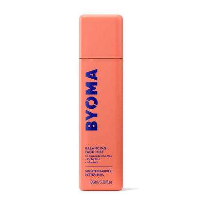BYOMA Balancing Face Mist – pH-ausgleichendes Gesichtsspray mit Ceramiden, Probiotika & Allantoin – Alkoholfreier Toner-Spray – Ausgleichen, Beruhigen & Erfrischen den ganzen Tag – 100 ml
