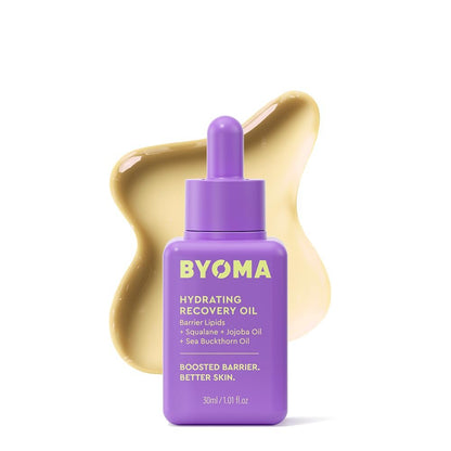 BYOMA Hydrating Recovery Oil - Luxuriöses Gesichtsöl mit Squalan, Jojobaöl und Sanddornöl - Für sofort strahlende und leuchtende Haut - Barrier Repair Gesichtsöl - 30 ml