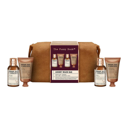 Baylis & Harding The Fuzzy Duck Luxus-Kosmetiktasche Geschenkset für Herren - Bergamotte, Hanf & Sandelholz - Vegan