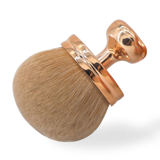 DRIPOO Extra Großer Körper-Make-up-Pinsel für Selbstbräuner, Selbstbräuner-Rückenapplikator, 74 mm breiter Kabuki-Pinsel für Bronzer, Selbstbräunungs-Applikator, ovaler Gesichts- und Bein-Make-up-Pinsel mit Kordelzugbeutel