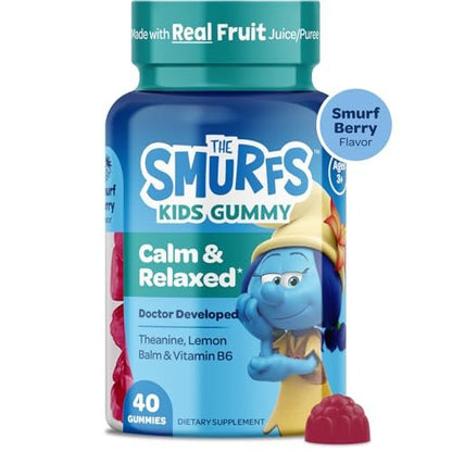 Smurfs Kids Multivitamin Gummies | Multivitamin Gummies für Kinder mit 15 Vitaminen & Mineralstoffen | Hergestellt mit echten Früchten | Von Ärzten entwickelt | Nicht-GVO und ohne künstliche Aromen oder Farben | 60 Gummis