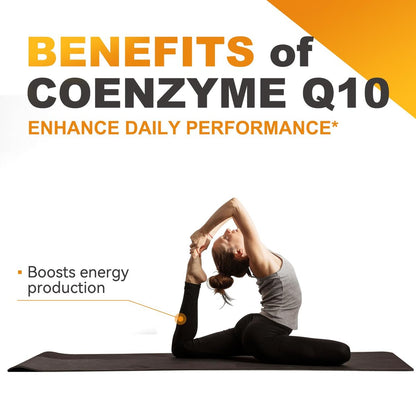 EAZGOO CoQ10 Gummies 200mg – Vegane Nahrungsergänzung für Energieproduktion, Non-GMO, Glutenfrei (60 Gummis)
