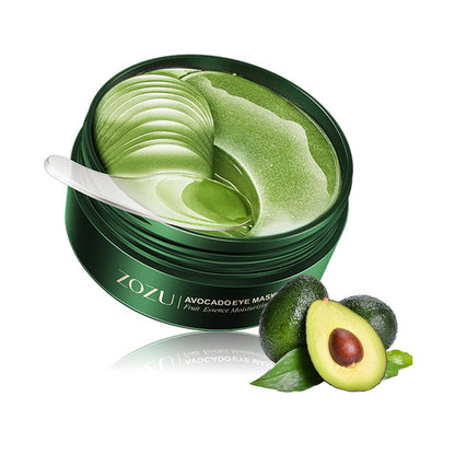 MeiPlumLai Avocado Augenmaske 60 Stück – Feuchtigkeitsspendende & Nährende Augenpflaster gegen Augenringe & Schwellungen