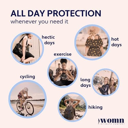 womn Intimate Comfort Dry & Fresh Powder – Talkumfreies Körperpuder für empfindliche Haut, natürlicher Feuchtigkeitsschutz & Anti-Scheuerschutz mit beruhigendem Hafer, 100 g