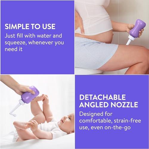 Cynpel Peri Bottle – Tragbares Reise-Bidet für Männer und Frauen – Notwendiges für die Kliniktasche – Nach der Geburt Pflege für Mütter – Perinealsprayflasche