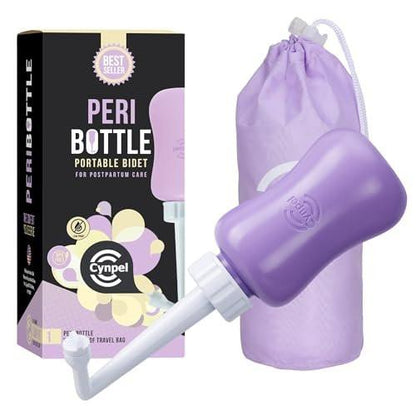 Cynpel Peri Bottle – Tragbares Reise-Bidet für Männer und Frauen – Notwendiges für die Kliniktasche – Nach der Geburt Pflege für Mütter – Perinealsprayflasche