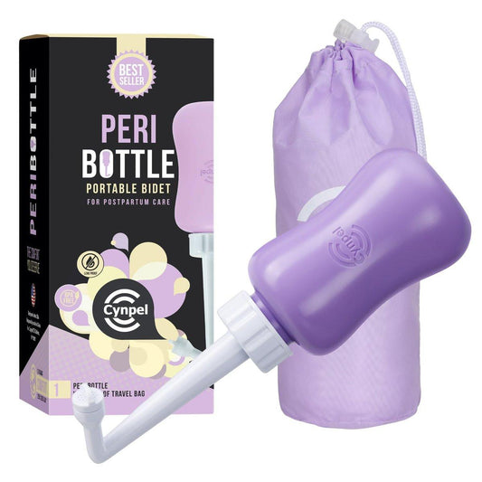 Cynpel Peri Bottle – Tragbares Reise-Bidet für Männer und Frauen – Notwendiges für die Kliniktasche – Nach der Geburt Pflege für Mütter – Perinealsprayflasche