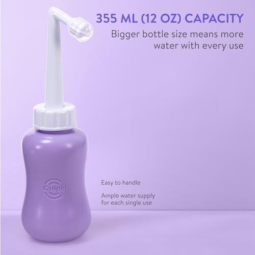 Cynpel Peri Bottle – Tragbares Reise-Bidet für Männer und Frauen – Notwendiges für die Kliniktasche – Nach der Geburt Pflege für Mütter – Perinealsprayflasche