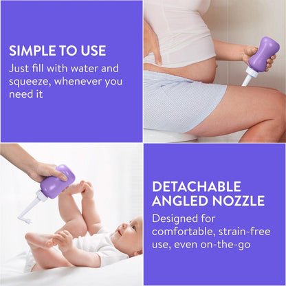 Cynpel Peri Bottle – Tragbares Reise-Bidet für Männer und Frauen – Notwendiges für die Kliniktasche – Nach der Geburt Pflege für Mütter – Perinealsprayflasche