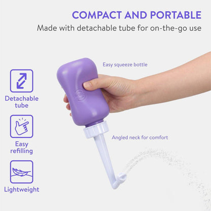 Cynpel Peri Bottle – Tragbares Reise-Bidet für Männer und Frauen – Notwendiges für die Kliniktasche – Nach der Geburt Pflege für Mütter – Perinealsprayflasche