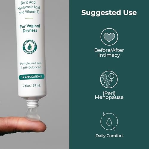 pH-D Feminine Health Support Borsäure-Feuchtigkeitsgel für die Vagina mit Hyaluronsäure und Vitamin E – 14 Anwendungen, Frauen geführt, parabenfrei, pH-ausgeglichen, vegan, hergestellt in den USA