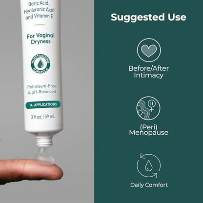 pH-D Feminine Health Support Borsäure-Feuchtigkeitsgel für die Vagina mit Hyaluronsäure und Vitamin E – 14 Anwendungen, Frauen geführt, parabenfrei, pH-ausgeglichen, vegan, hergestellt in den USA