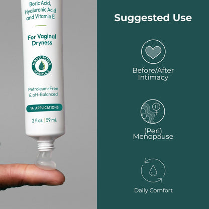 pH-D Feminine Health Support Borsäure-Feuchtigkeitsgel für die Vagina mit Hyaluronsäure und Vitamin E – 14 Anwendungen, Frauen geführt, parabenfrei, pH-ausgeglichen, vegan, hergestellt in den USA