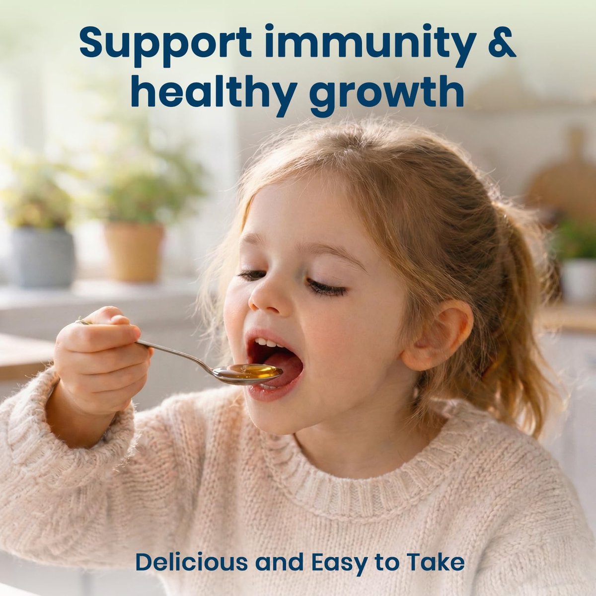 Kidbest Multivitamin Sirup für Kinder 3-13 Jahre – Flüssige Formel mit 20 Nährstoffen für Appetit, Immunität und Wachstum – Leckere tägliche Vitamine für stärkere Kinder | 200ml