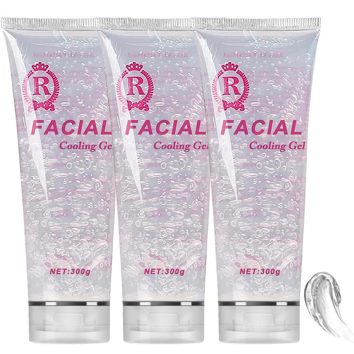 YMEYFAN 3er-Pack Leitgel, Kühlgel für Haarentfernungsgeräte im Salon, feuchtigkeitsspendend und pflegend für Gesicht und Körper (900 ml)