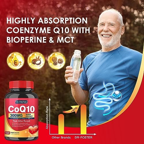 Quinovit CoQ10 300 mg mit PQQ & Shilajit – Starkes Antioxidans für Herz- & Gehirngesundheit und Energieproduktion – Hochabsorbierend mit Bioperin Coenzym Q10 – 120 Kapseln